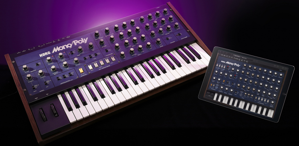 KORG IMONO/POLY аналоговый синтез в iPad