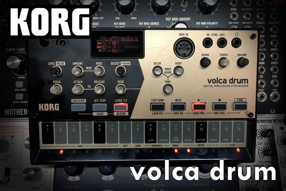 Обзор драм машины KORG Volca Drum