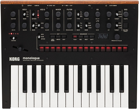 Аналоговый синтезатор KORG Monologue-BK | Продукция KORG